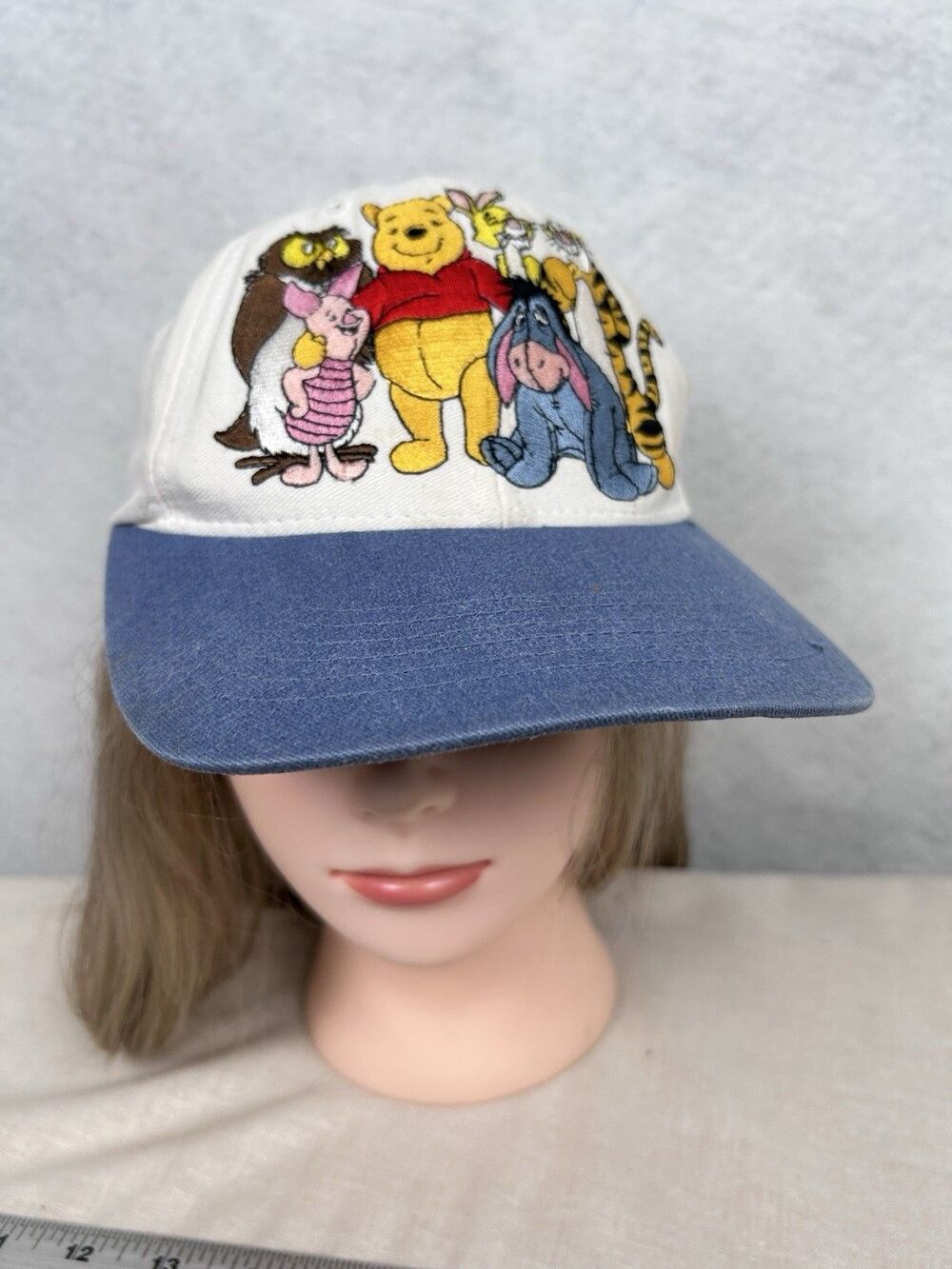 Vintage Winnie The Pooh Embroidered Cotton Adult Baseball Hat